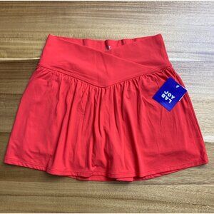 JoyLab Womens Red Athletic Skirt With Built-In Shorts Stretch Activewear Medium
